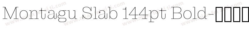 Montagu Slab 144pt Bold字体转换